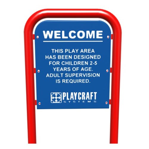 View 2-5 Playground Welcome Sign