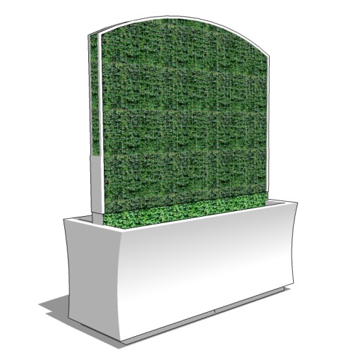 CAD Drawings BIM Models Greenscreen Hedge-A-Matic Planters with Trellis Panels