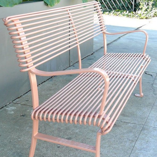 CAD Drawings Canterbury Designs French Park Bench - Straight