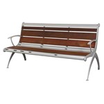View Boomerang Bench With Arms
