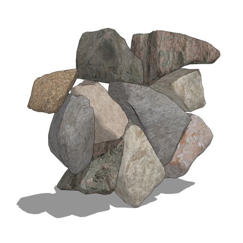 CAD Drawings BIM Models STONEYARD® Thin Stone Veneer: Boston Blend Mosaic