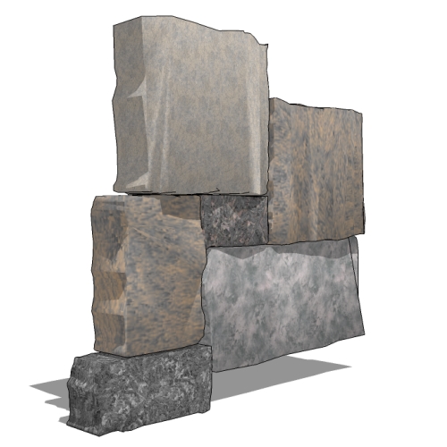 CAD Drawings BIM Models STONEYARD® Thin Stone Veneer: Portsmouth Granite Square & Rectangular