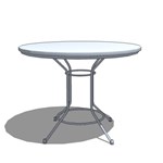 View Café Table: Rod Steel Base