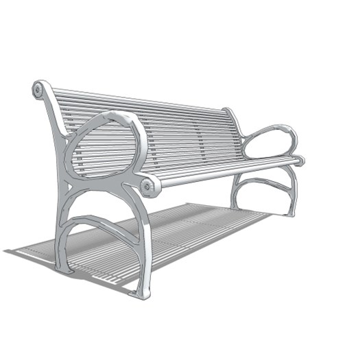 View Waldorf™ Benches: Steel Rods