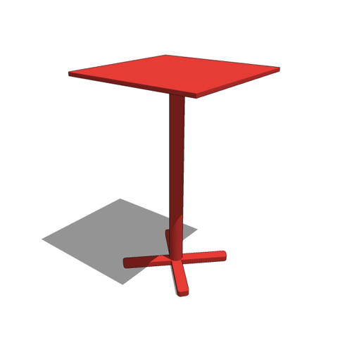 CAD Drawings BIM Models emuamericas, llc. Darwin Bar Table