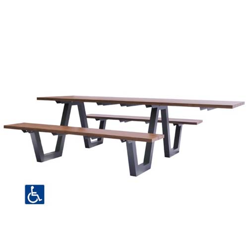 CAD Drawings BIM Models emuamericas, llc. ADA SID Picnic Table