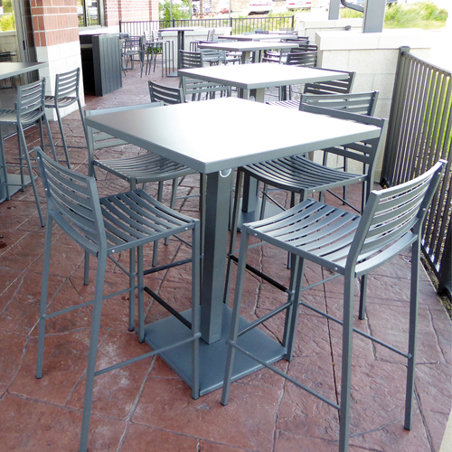 CAD Drawings emuamericas, llc.  Lock Bar Solid Top Bar Table