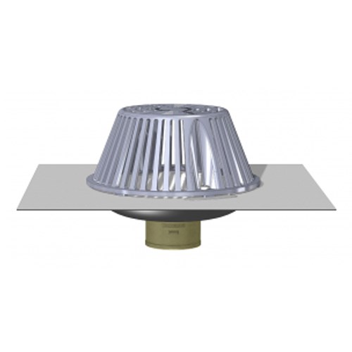View TPO or PVC-Clad Stainless Steel Bottom Outlet Roof Drain