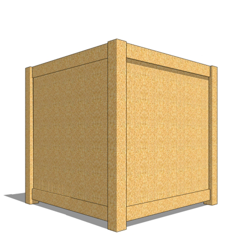 CAD Drawings BIM Models Westminster Teak 28" Planter