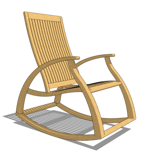 CAD Drawings BIM Models Westminster Teak Aria Rocker