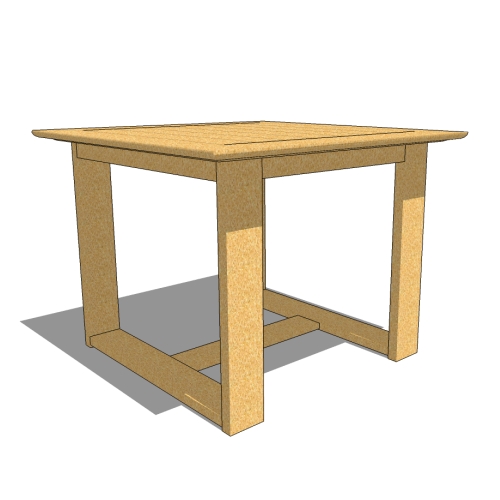 CAD Drawings BIM Models Westminster Teak Horizon Square Table
