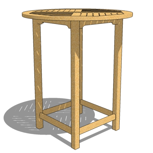 CAD Drawings BIM Models Westminster Teak Somerset 36" Bar Table