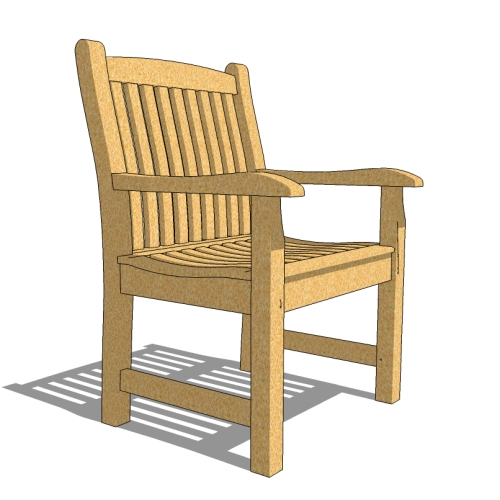 CAD Drawings BIM Models Westminster Teak Veranda Dining Chair