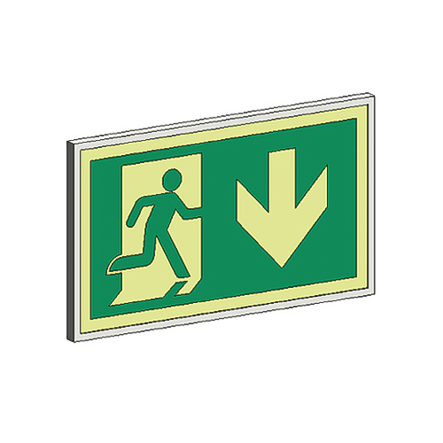 CAD Drawings BIM Models Ecoglo Inc. RM Standard Series Exit Signs: 50 Ft. Rated Visibility