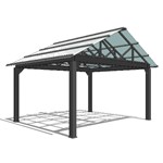 View Urban Racks Shelter: Steel Fully Engineered Shelter - 15 Feet ( UBS-Shelter-15 )