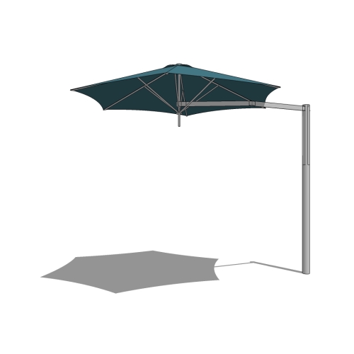 CAD Drawings BIM Models ShadeScapes Paraflex Offset Umbrellas