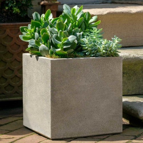 View Cast Stone Collection: Cube Planter Series