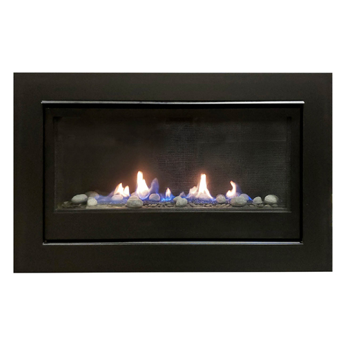 CAD Drawings Amantii & Sierra Flame Direct Vent Linear: Boston 36