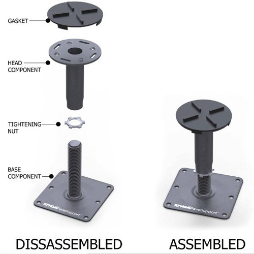 CAD Drawings Archatrak Inc. Deck Supports: Non-Combustible Steel