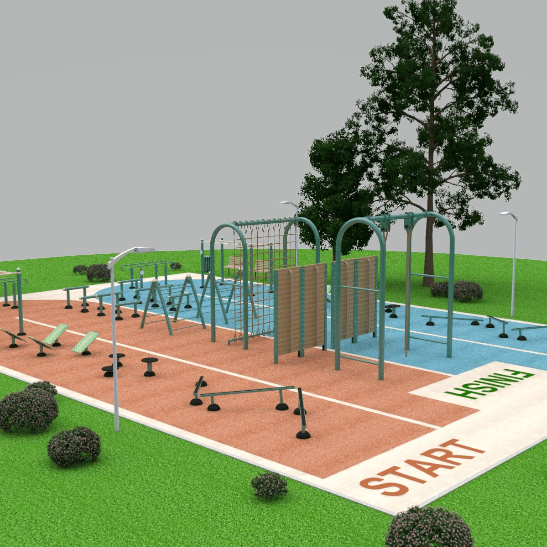 CAD Drawings Greenfields Outdoor Fitness Fitness Packages: Obstacle Course
