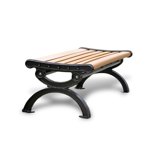 View Bench: Recycled Plastic with Metal Frame Ends, ( CAB- 820B )