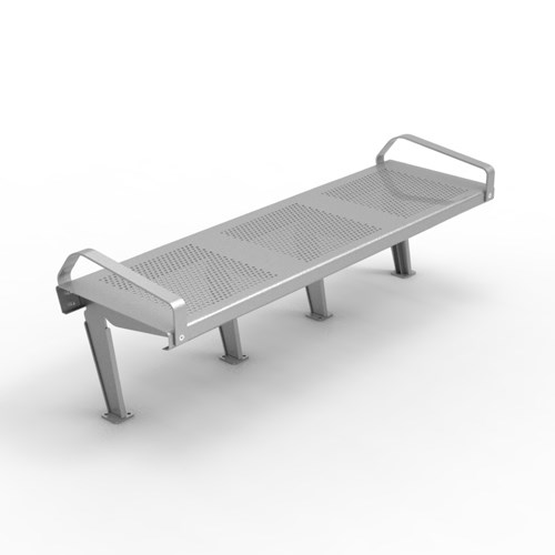 View Bench: Backless Transit Metal, Model ( CAL 717B )