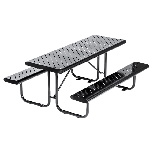 CAD Drawings Canaan Site Furnishings Picnic Table: Laser Cut Metal, Model ( CAT 035N )
