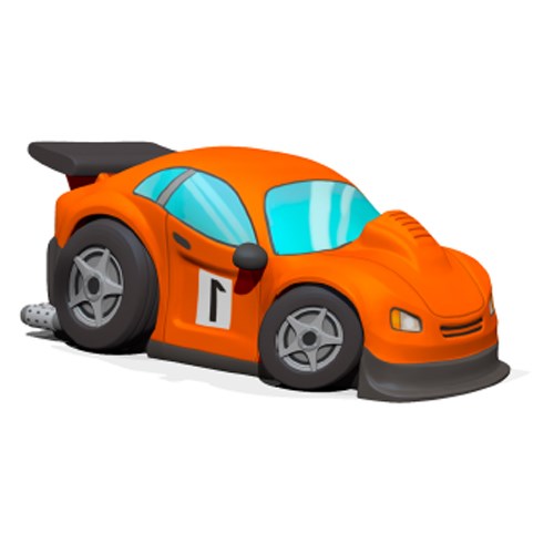 View Orange Sport Car (TP2392)