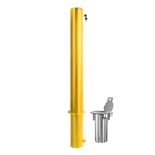 CAD Drawings BIM Models 1-800-Bollards Internal Locking Bollard