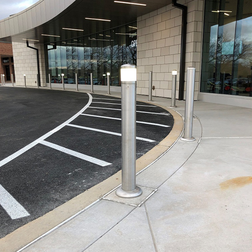 CAD Drawings BIM Models 1-800-Bollards Lighted Bollards