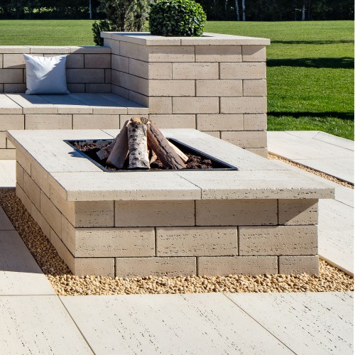 CAD Drawings Techo-Bloc Firepits: Travertina , RECTANGLE FIRE-PIT