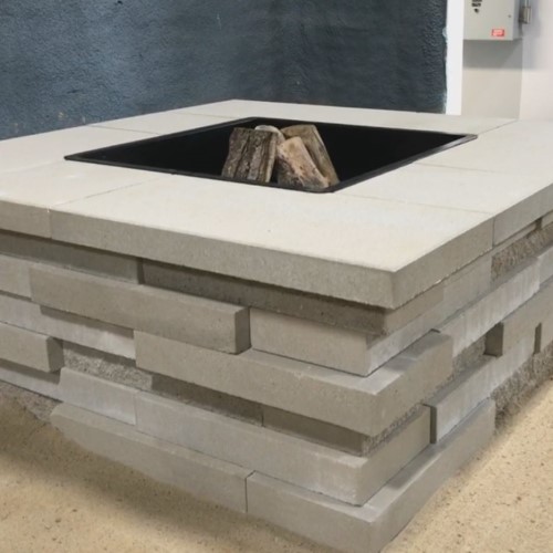 CAD Drawings Techo-Bloc Firepits: Graphix , RECTANGLE FIRE-PIT