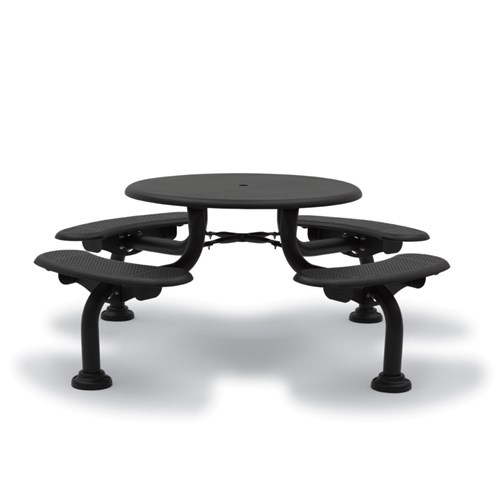 View Camden 42" Round Table - Bench Seats