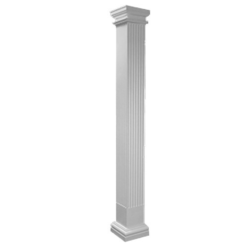 View Square Non-Tapered Fluted Column