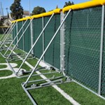 View Wheeled Fence: Deluxe SportaFence™ Portable Fencing System for Baseball