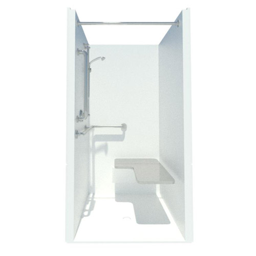 CAD Drawings BIM Models Comfort Designs Bathware AcrylX™ - 36" ADA Transfer Showers and Bases