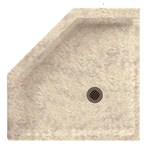 View Compression-Molded Solid Surface Shower Bases