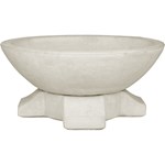 View 25.5" Modern Bowl With Cross Pedestal