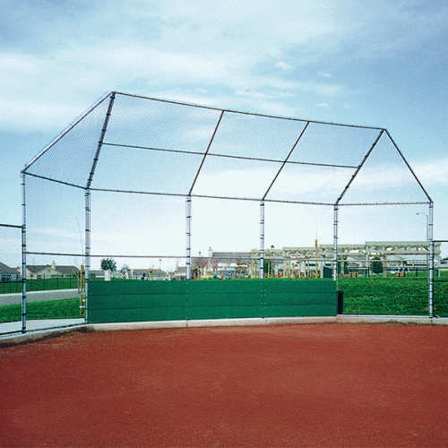 View Hooded Arch Backstop: Model 1235
