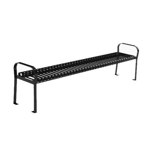 CAD Drawings PW Athletic Steel Strap Bench Without Back: Model 3104-06