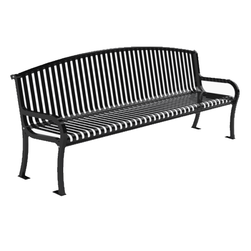 CAD Drawings PW Athletic Strap Bench With Arched Back: Model 3111