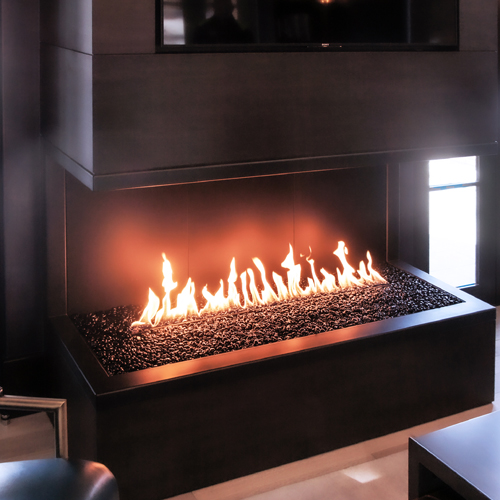 CAD Drawings Stellar Hearth Products Custom Series: Bay Fireplace