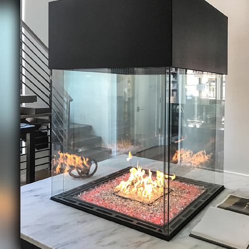 CAD Drawings Stellar Hearth Products Custom Series: Four Sided Fireplace