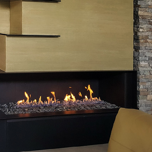 CAD Drawings Stellar Hearth Products Custom Series: Left Corner Fireplace