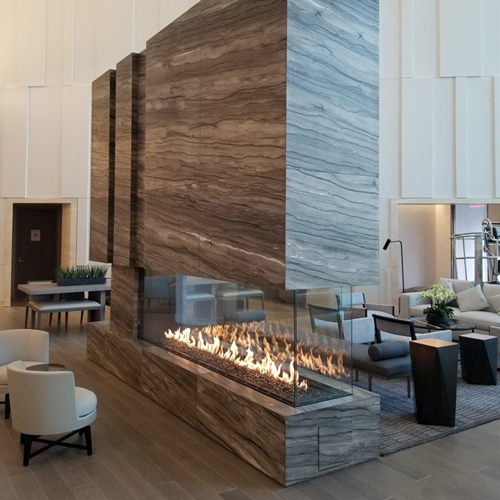 CAD Drawings Stellar Hearth Products Custom Series: Pier Fireplace