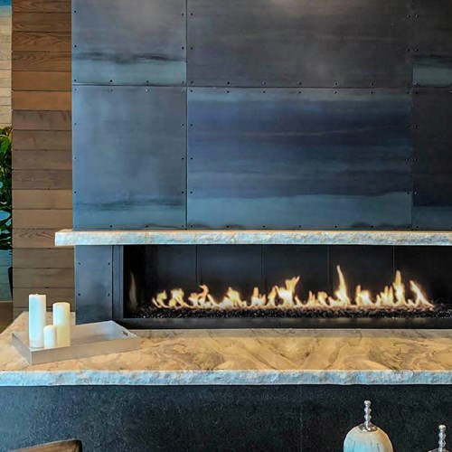 View Custom Series: Right Corner Fireplace