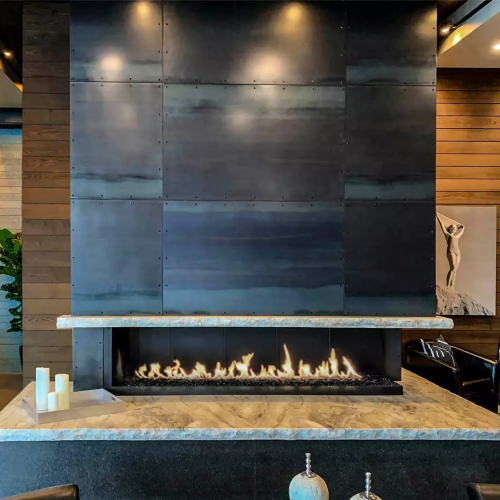 CAD Drawings Stellar by Heat & Glo Open Hearth: Custom Solutions