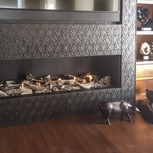 CAD Drawings Stellar by Heat & Glo Open Hearth: Single Sided