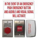 View Emergency Call System Kit: Maintained 'Press For Assistance' Push Button (CX-WEC10)