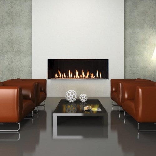 View Indoor Flare Front - Modern Frameless Fireplaces